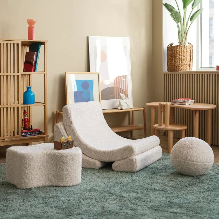 Cream White Moon Chair - Image 2