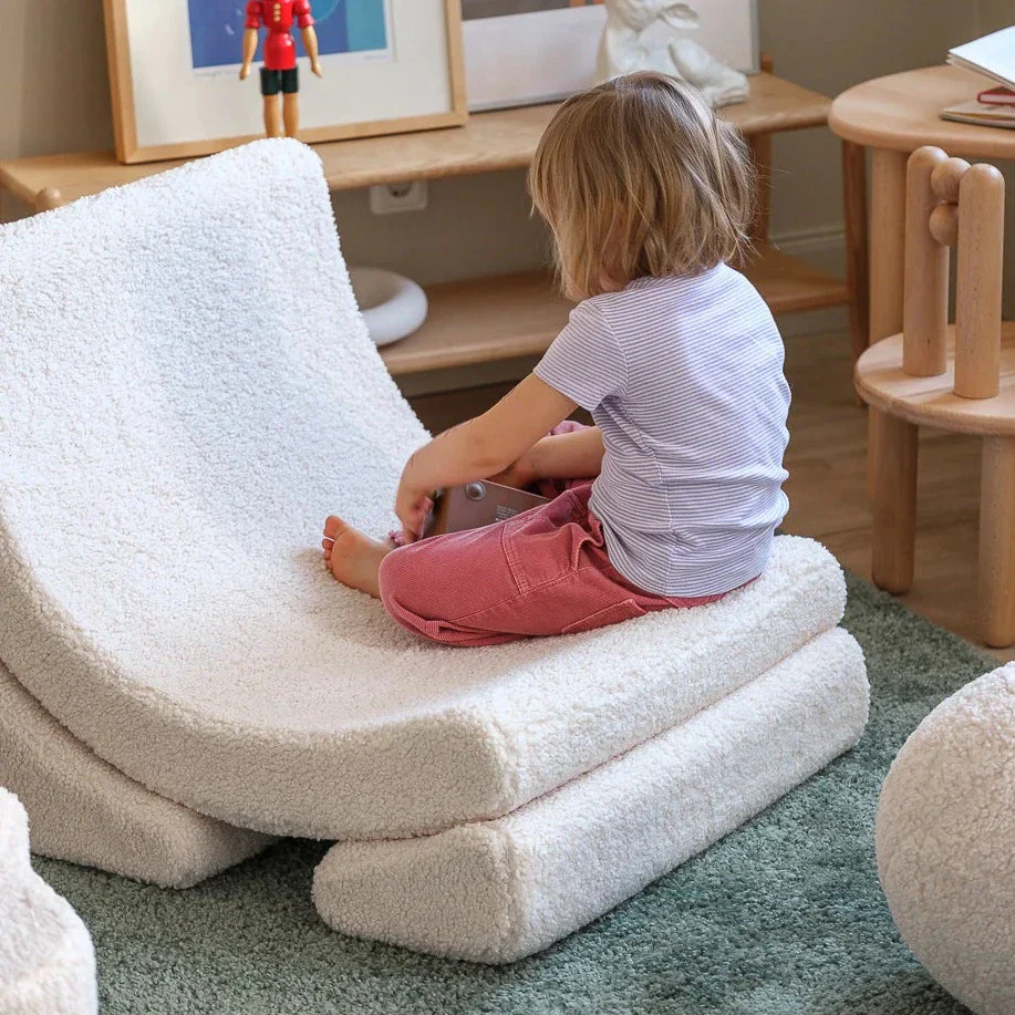 Cream White Moon Chair - Image 4