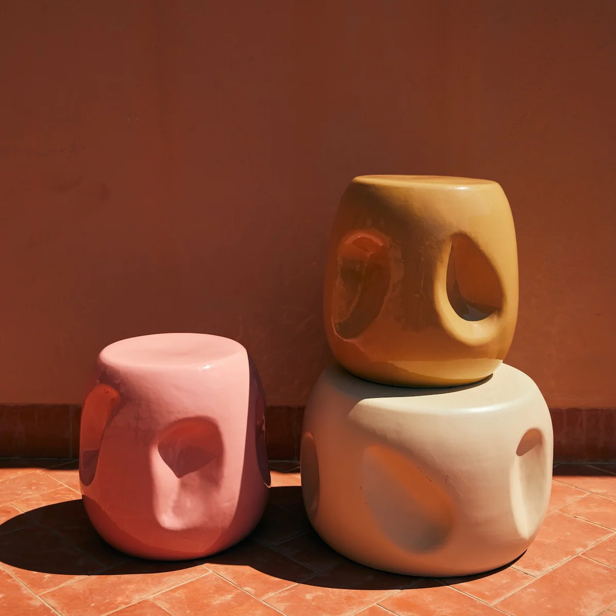 Currents Ceramic Side Table Sand - Image 2