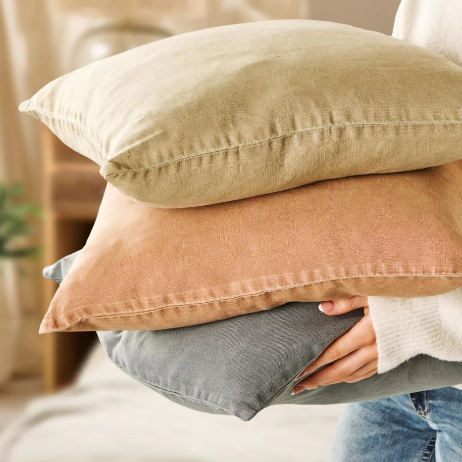 Cushion Linen Camel 50cm x 50cm - Image 5