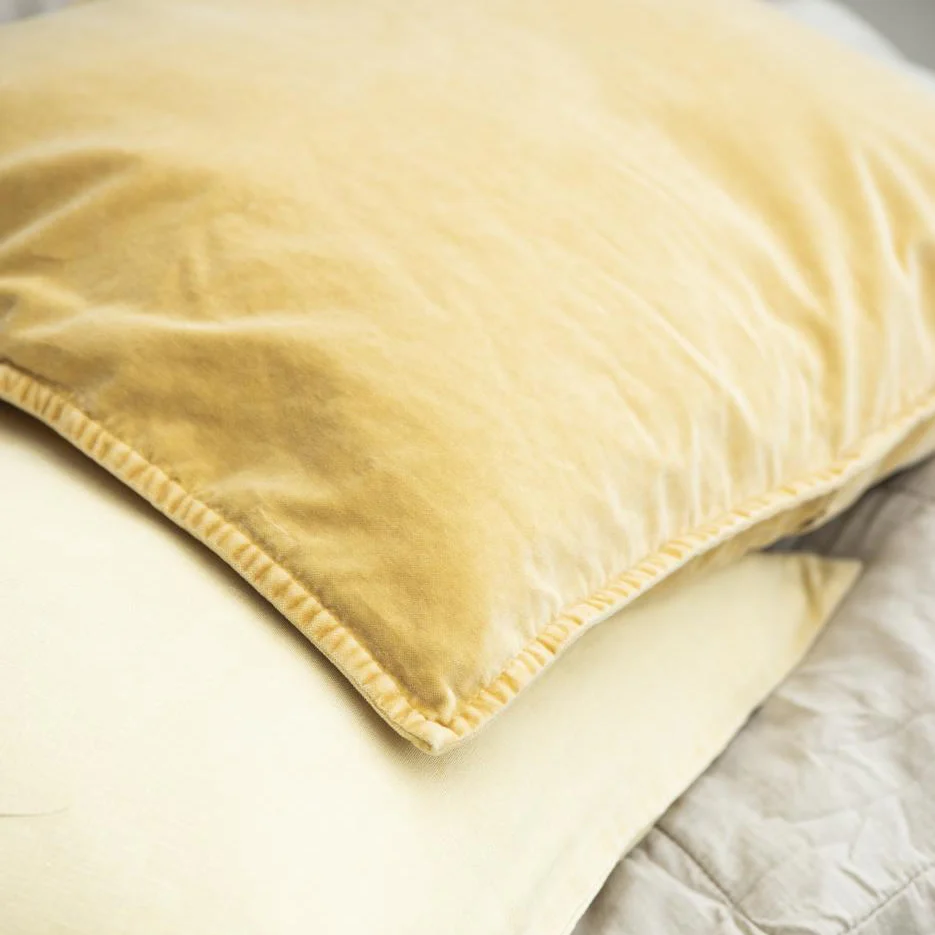 Cushion Velvet Lemon Drop - Image 2