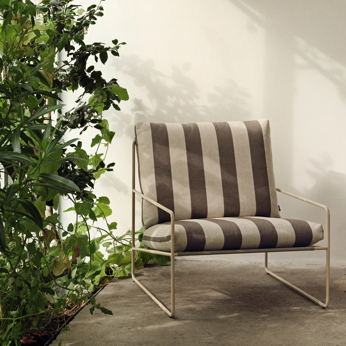 Desert 1-seater Stripe - Cashmere /Chocolate - Image 2
