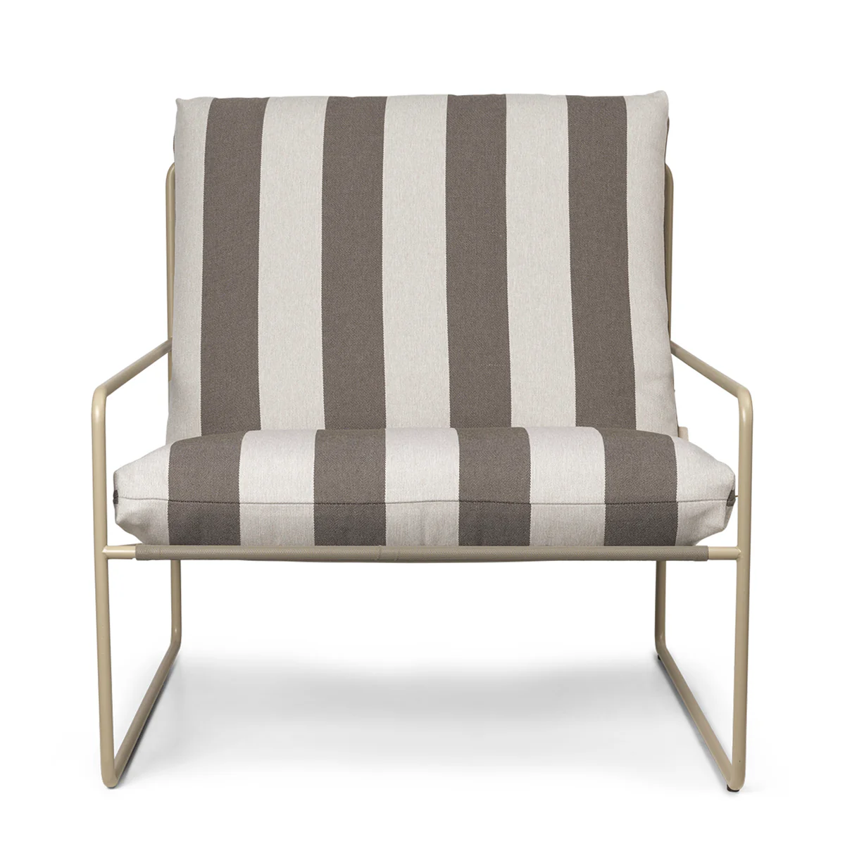 Desert 1-seater Stripe - Cashmere /Chocolate - Image 3