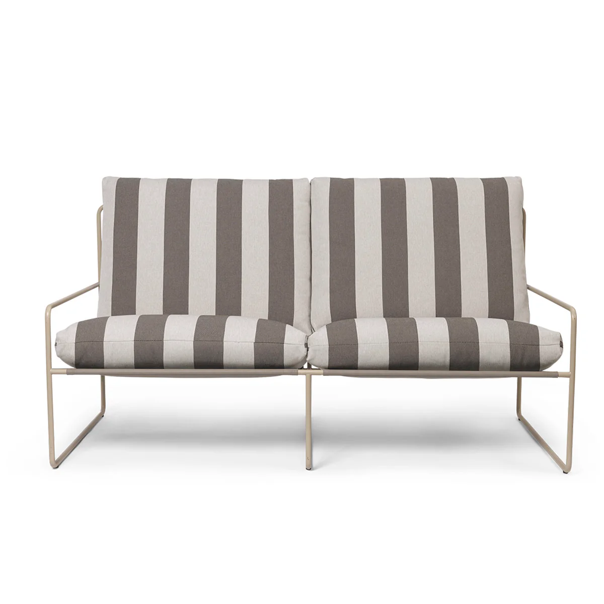 Desert 2-seater Stripe - Cashmere/Chocolate - Image 2