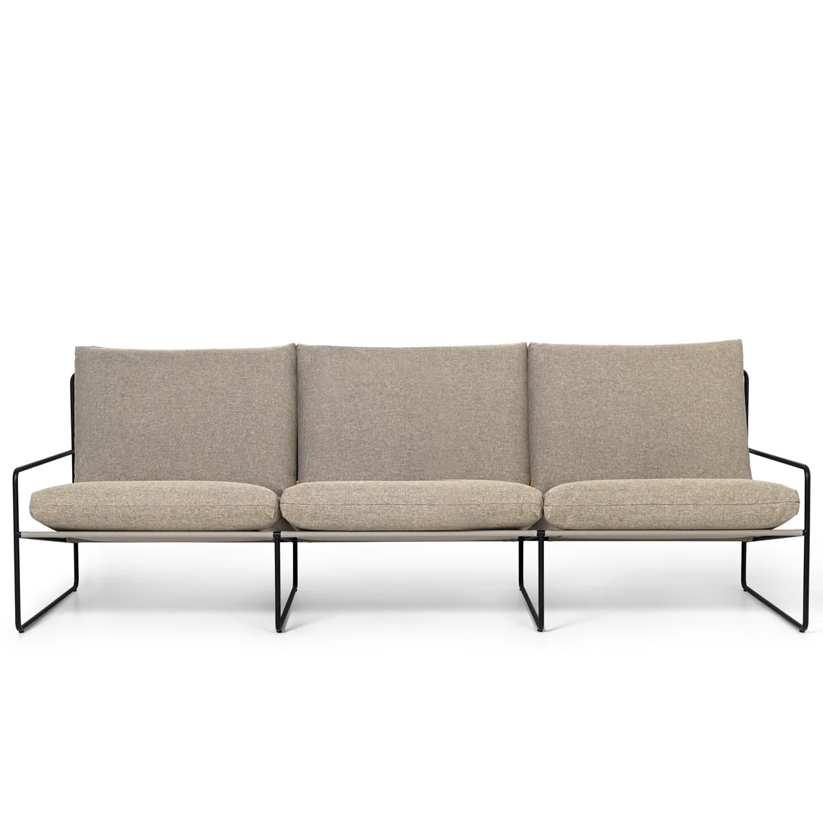Desert 3-seater Dolce - Black/ Dark Sand