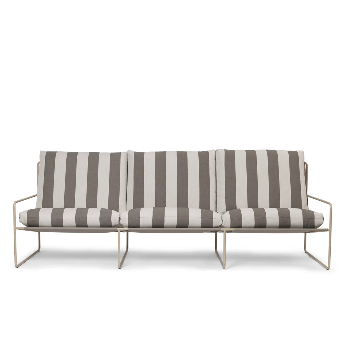 Desert 3-seater - Cashmere - Stripe - Chocolate - Image 4