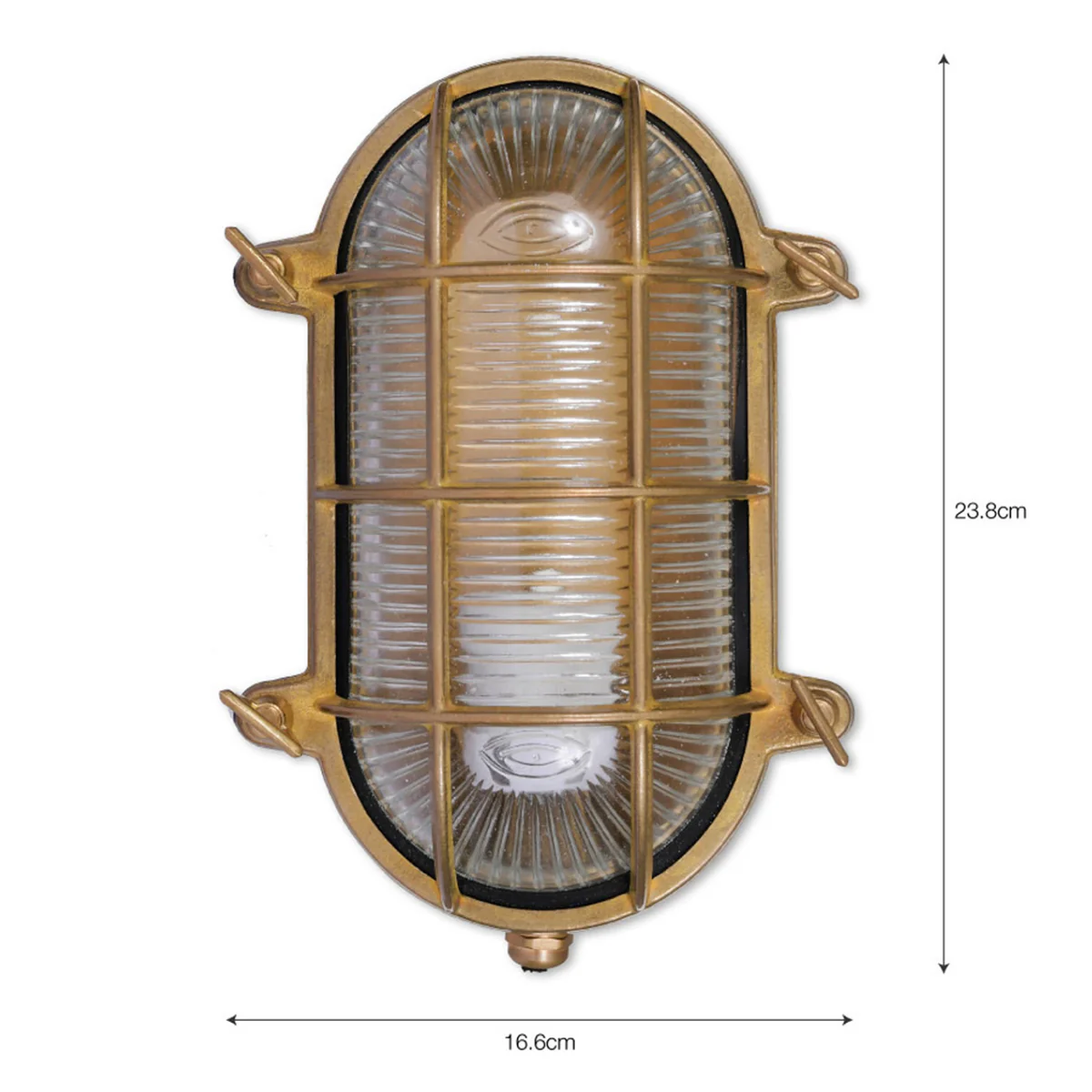 Devonport Bulk Head Light - Brass - Image 3