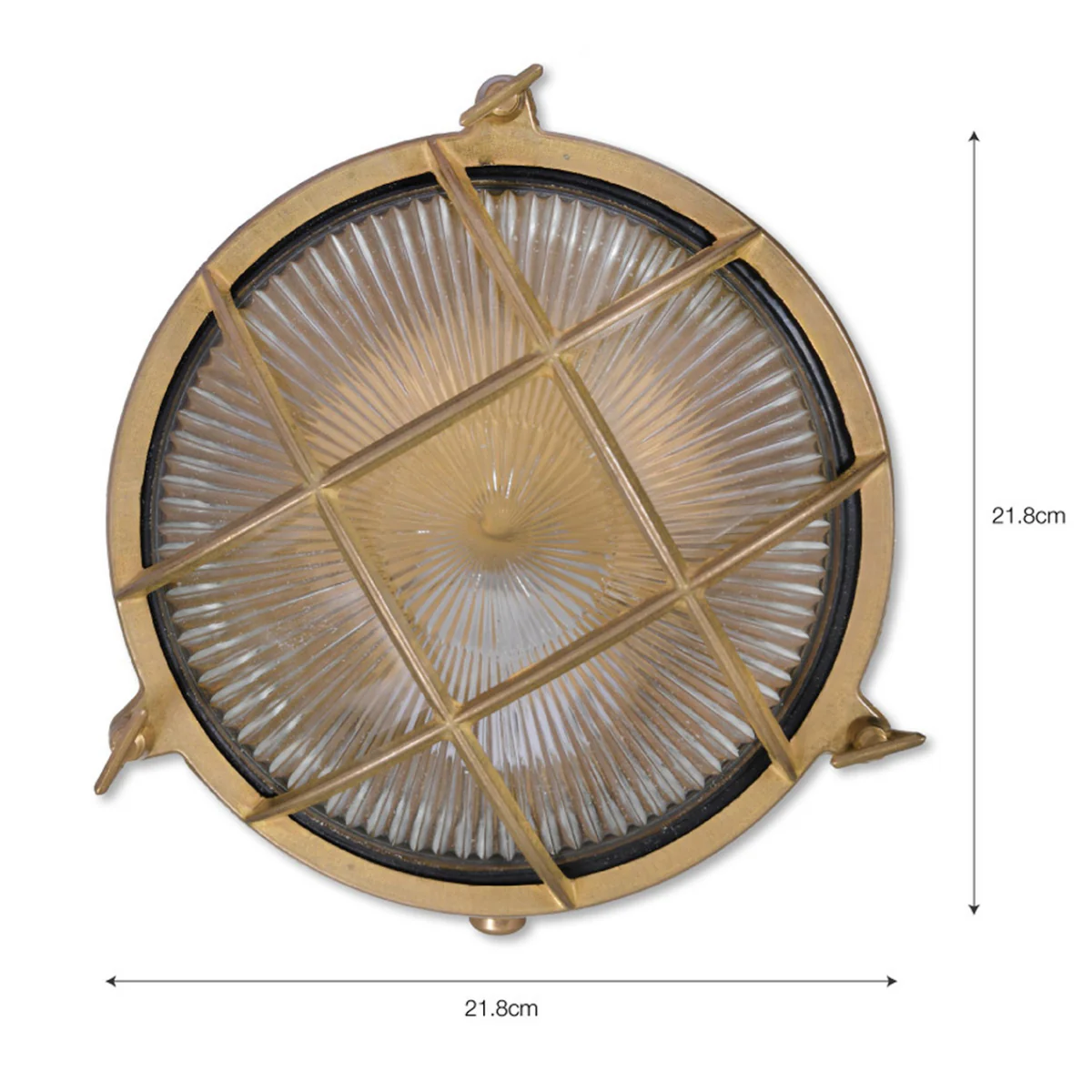 Devonport Round Bulk Head Light - Brass - Image 3