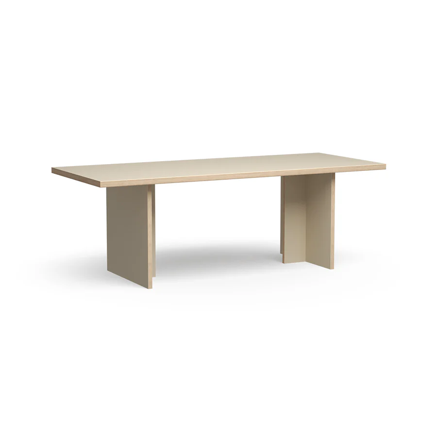 Dining Table Cream Rectangular 220cm
