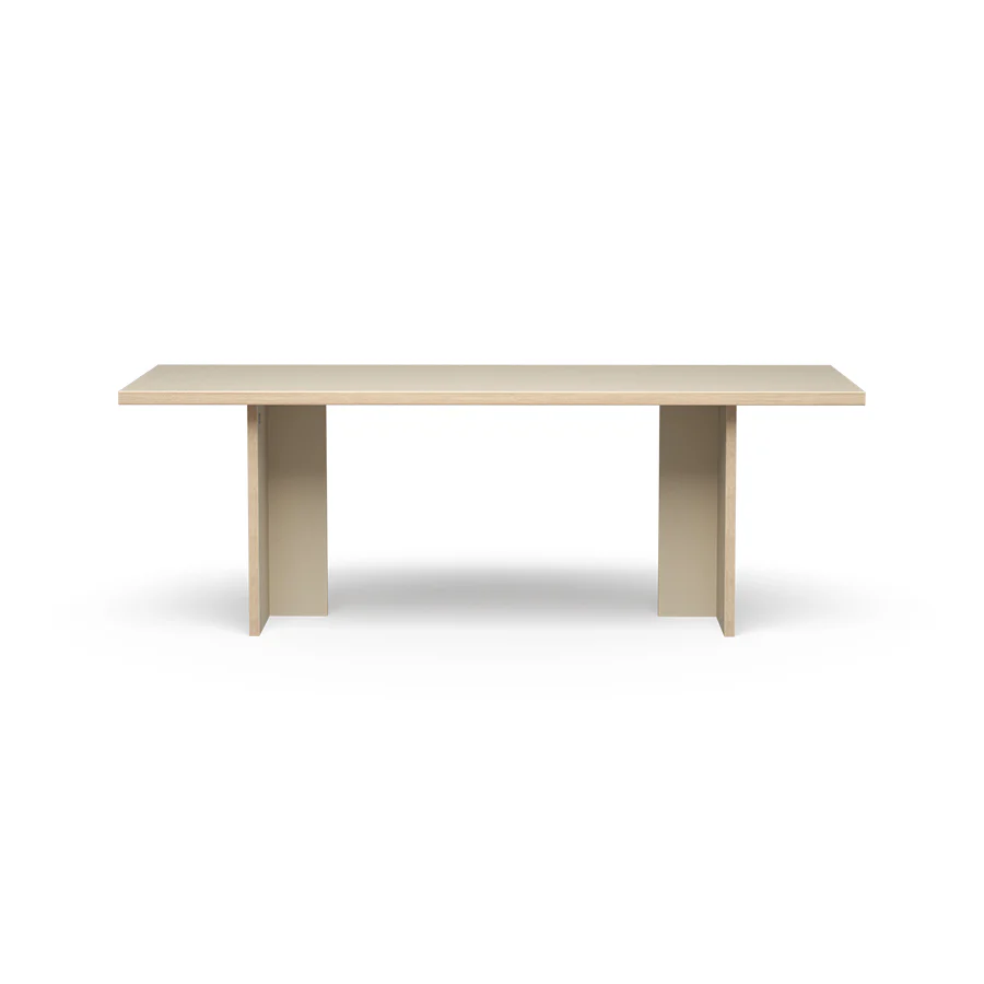 Dining Table Cream Rectangular 220cm - Image 3