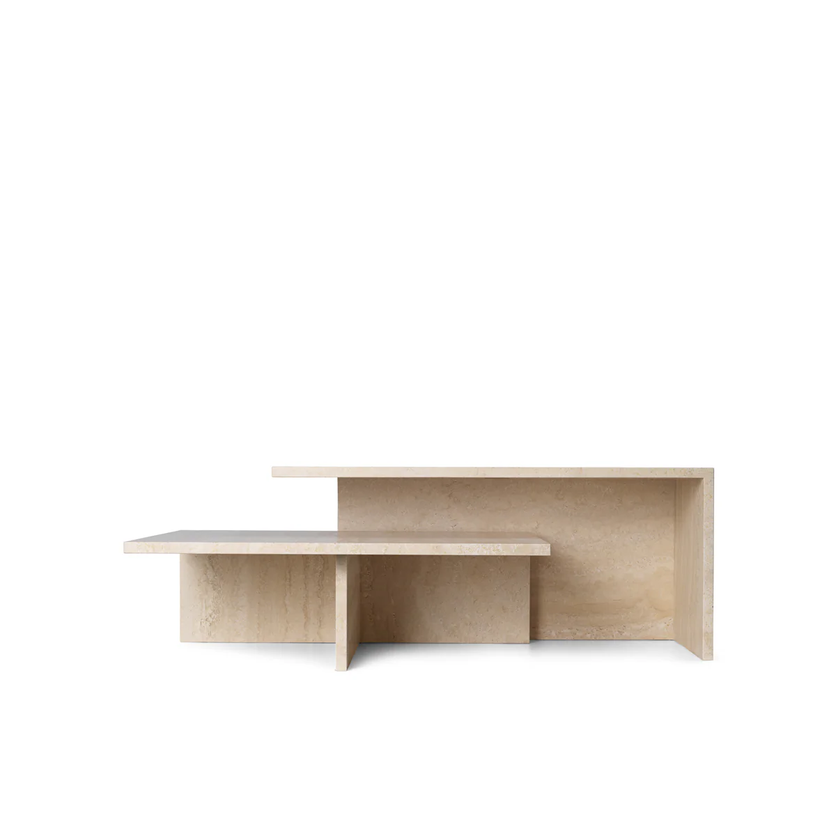 Distinct Grande Duo Tables - Travertine - Image 4