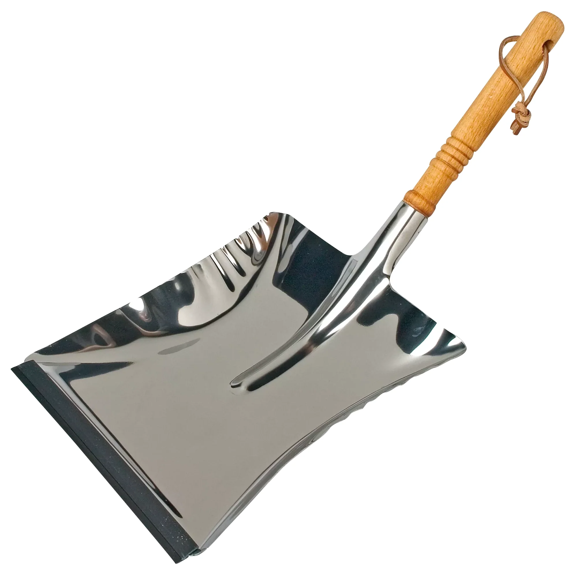 Metal Dustpan Oiled Beechwood Handle