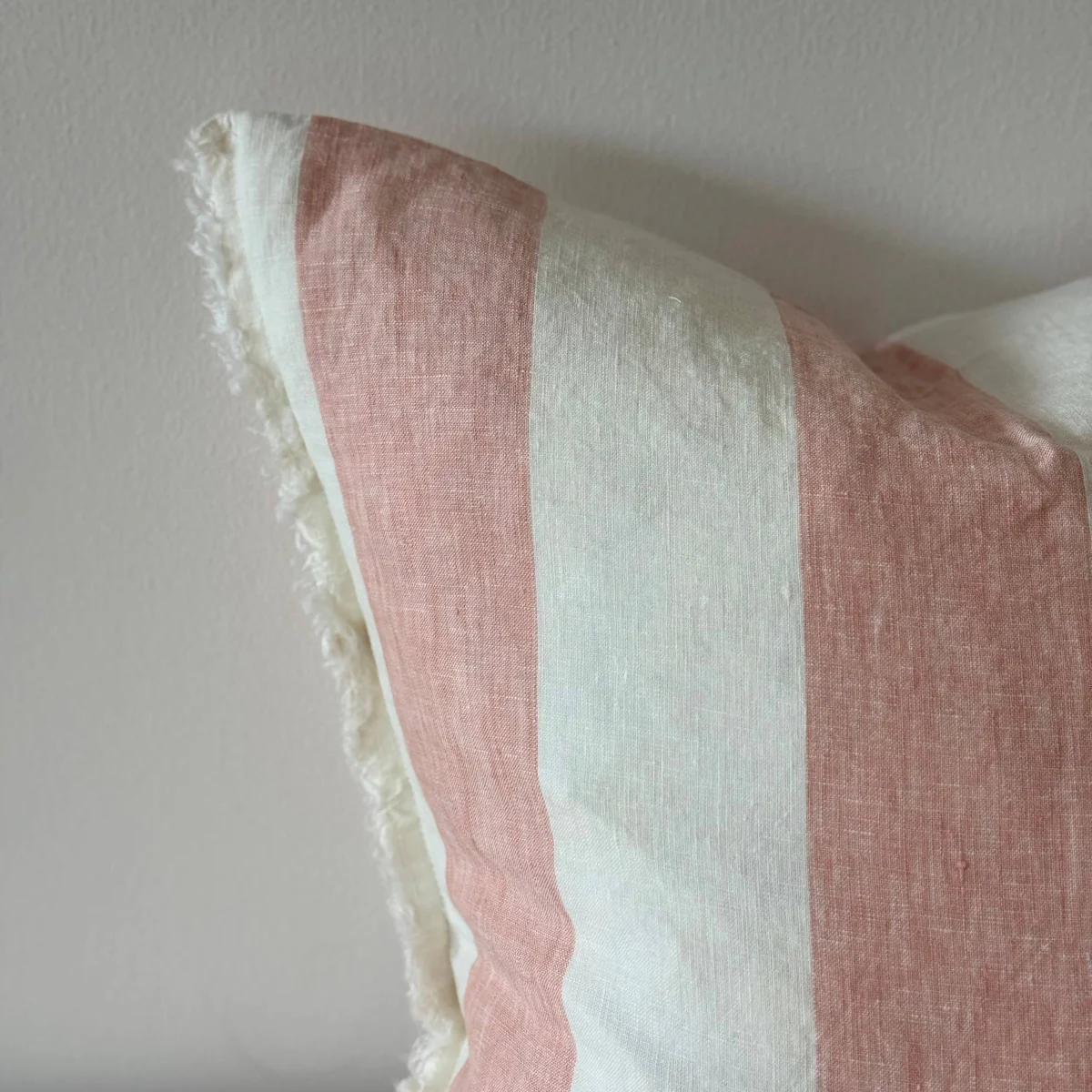 Esmee Pink Wide Stripe Cushion  45 x 45 cm - Image 2