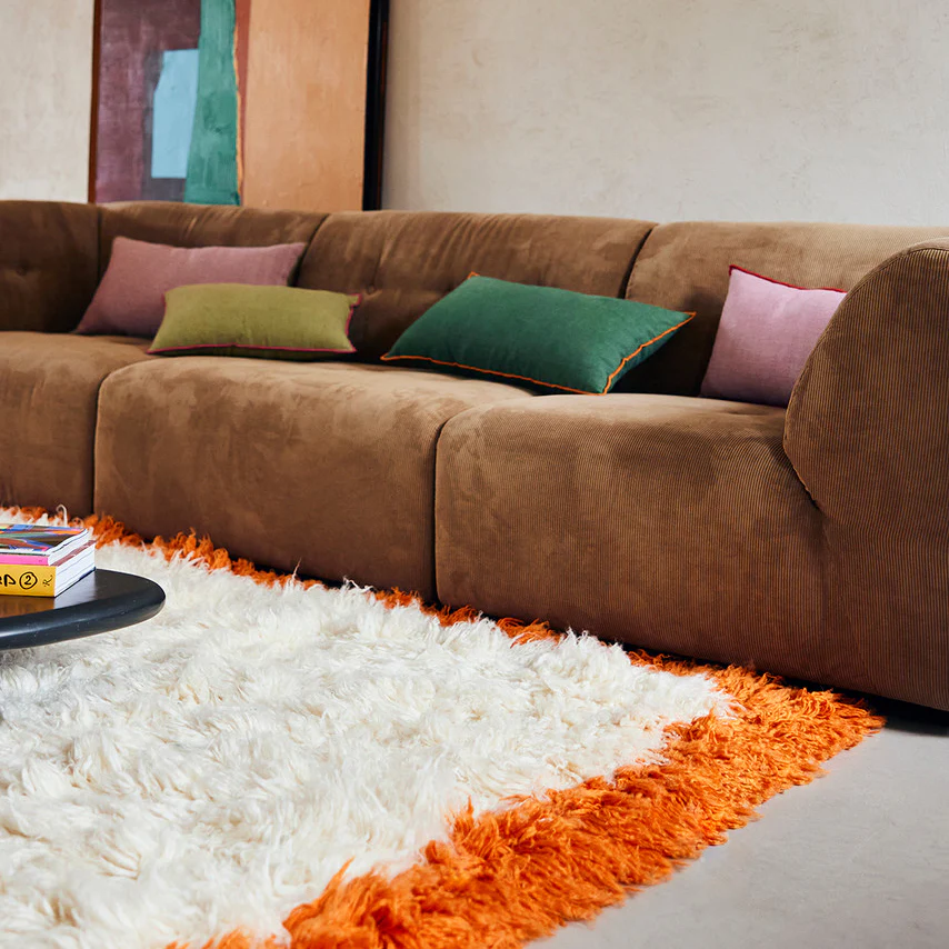 Fluffy Square Rug, Retro Summers 250cm x 250cm - Image 2