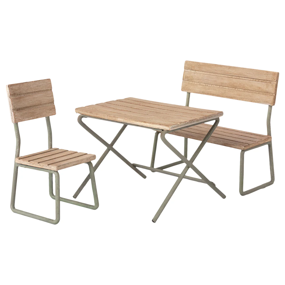 Garden Set, Table w. Chair and Bench - Image 3