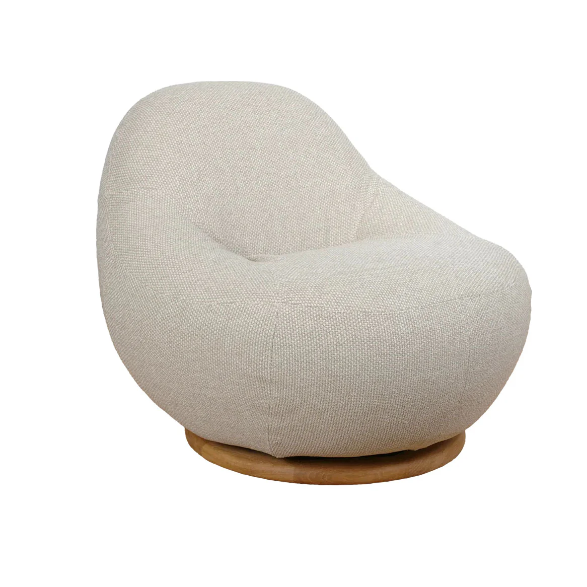 Gem Lounge Chair with Teak Swivel : Desert Sand