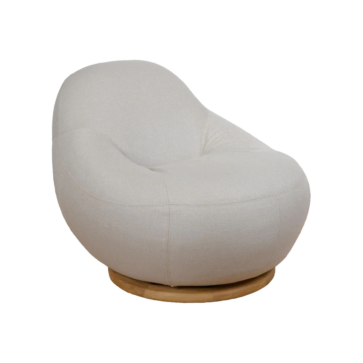 Gem Lounge Chair with Teak Swivel : Sand Airtouch