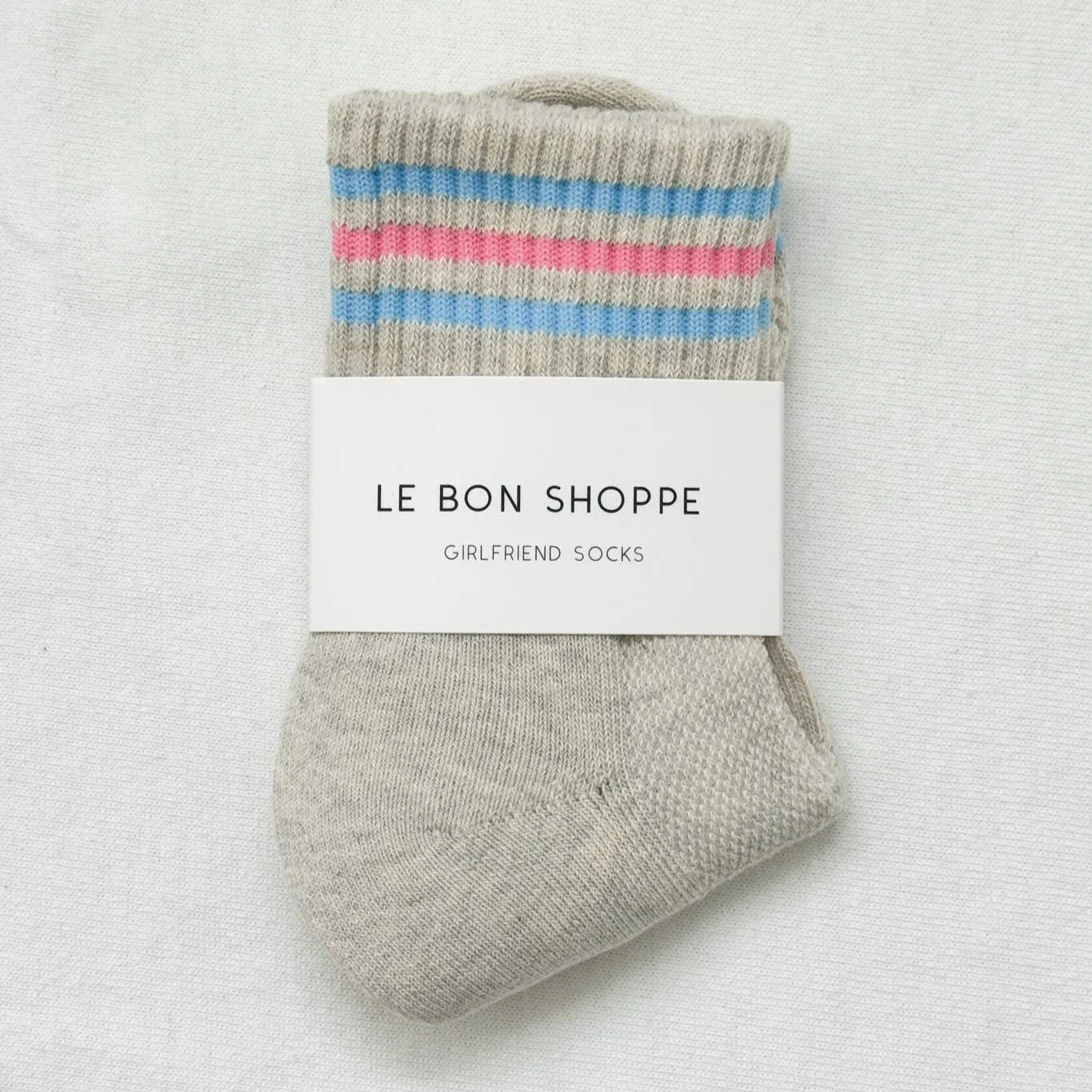 Girlfriend Socks: Bright Grey - Image 2