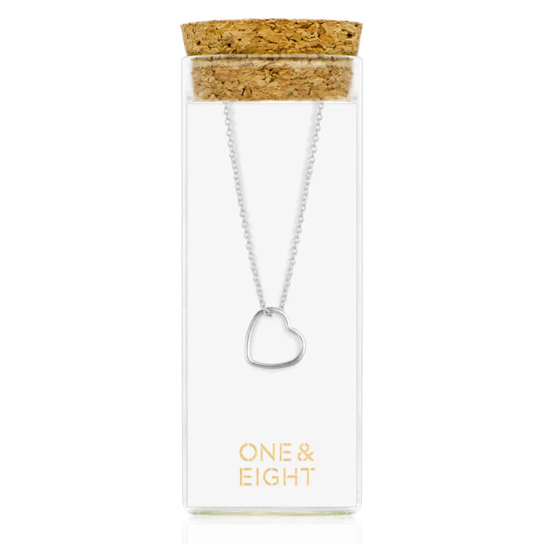 Gold Open Heart Necklace 16” Chain - Image 3