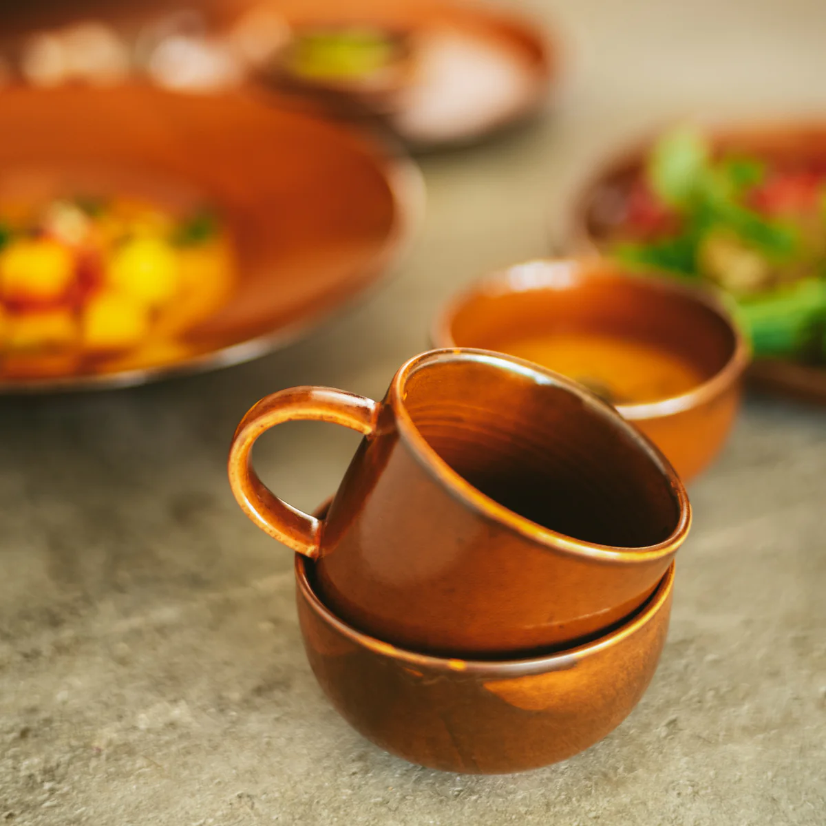 Home Chef Ceramics: Bowl Burned Orange - Image 6