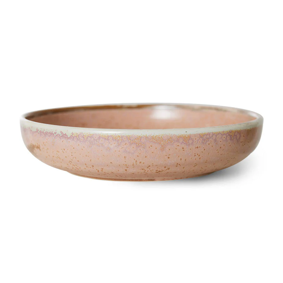Home Chef Ceramics: Deep Plate Large Rustic Pink - Image 3