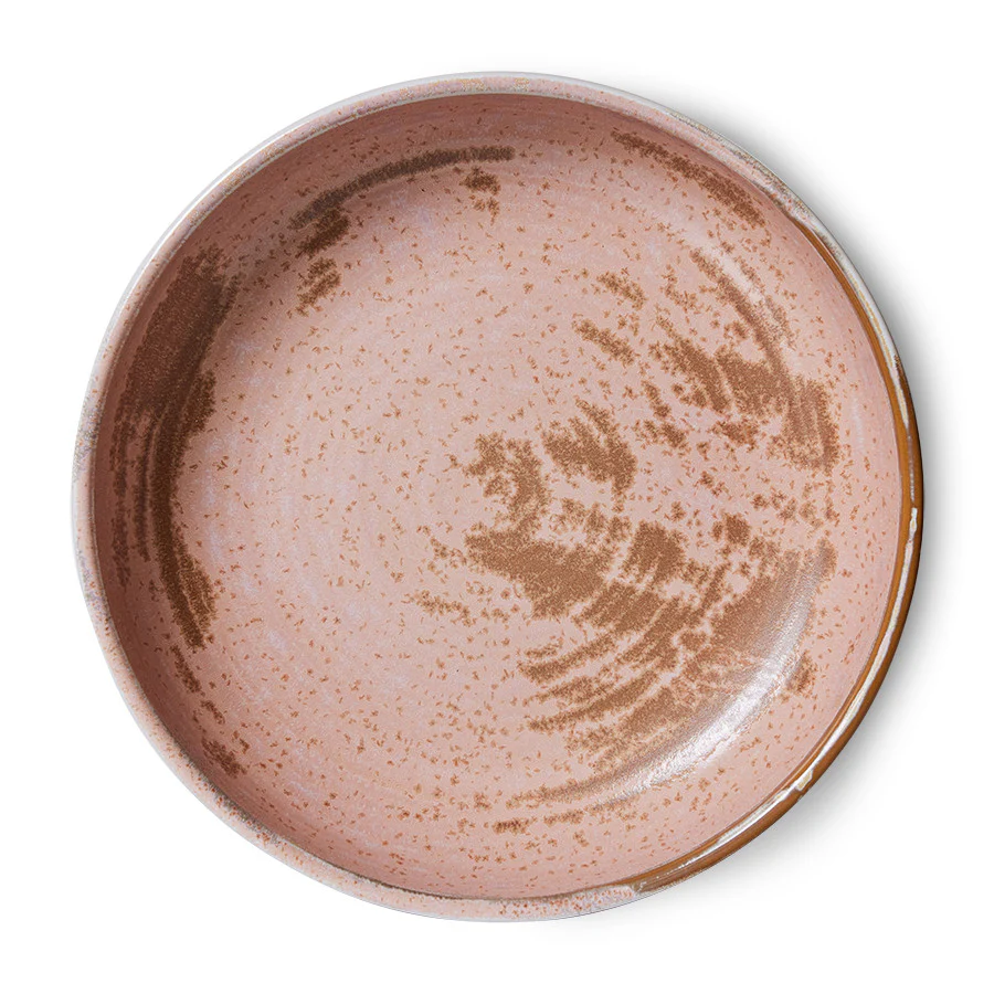 Home Chef Ceramics: Deep Plate Large Rustic Pink - Image 4
