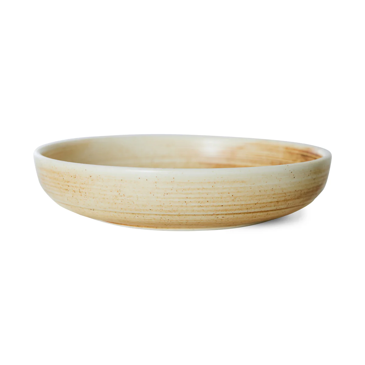 Home Chef Ceramics: Deep Plate Medium Rustic Cream Brown - Image 3