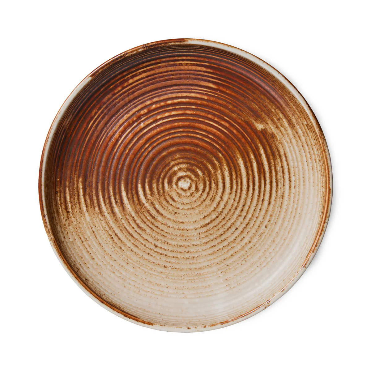 Home Chef Ceramics: Deep Plate Medium Rustic Cream Brown - Image 4