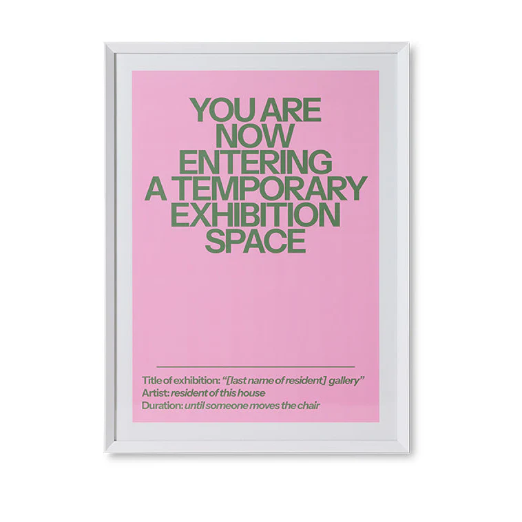 Home Gallery, Framed Poster 87x118cm