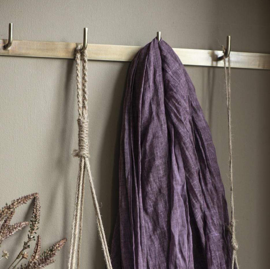 Hook Rack W/5 Hooks Antique Brass Look - Image 3