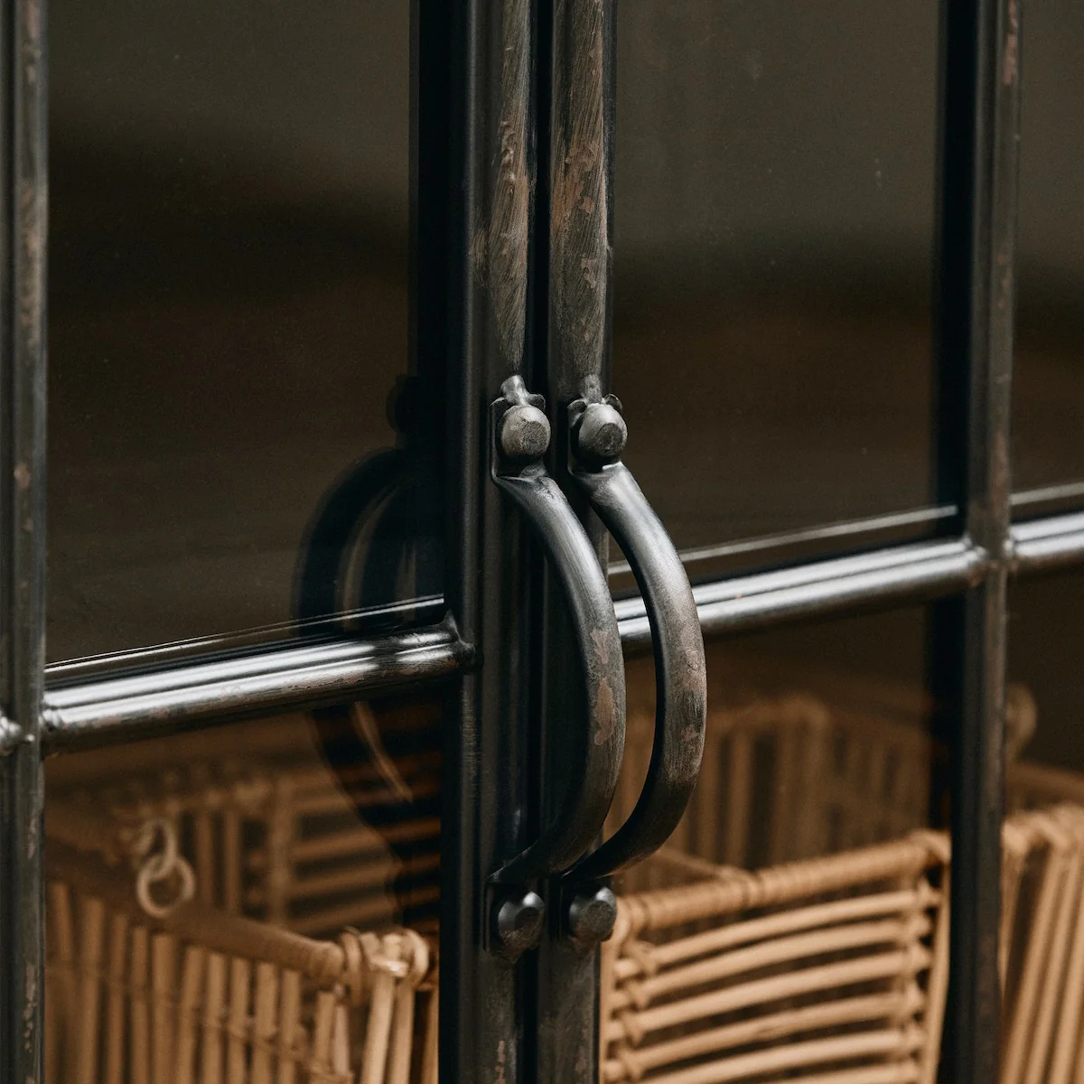 Iron & Glass Low Display Cabinet - Image 5