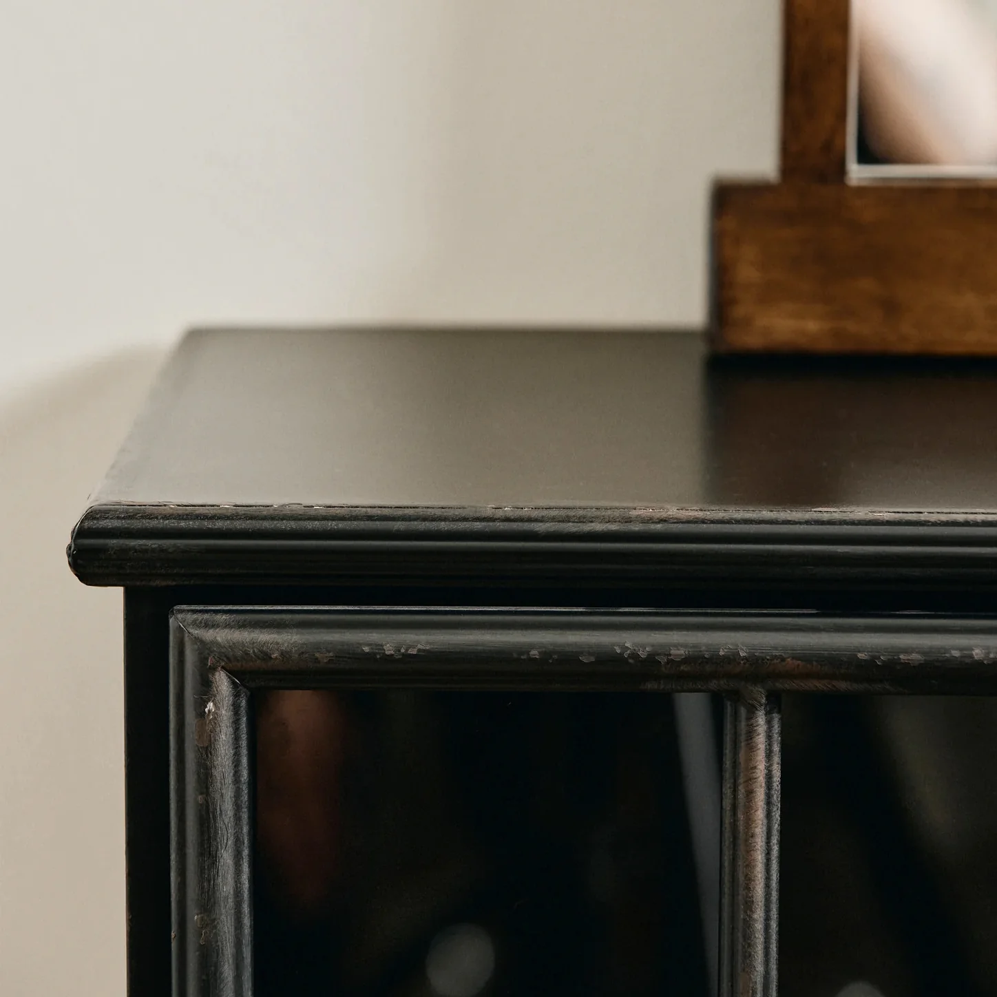 Iron & Glass Triple Door Cabinet - Image 3