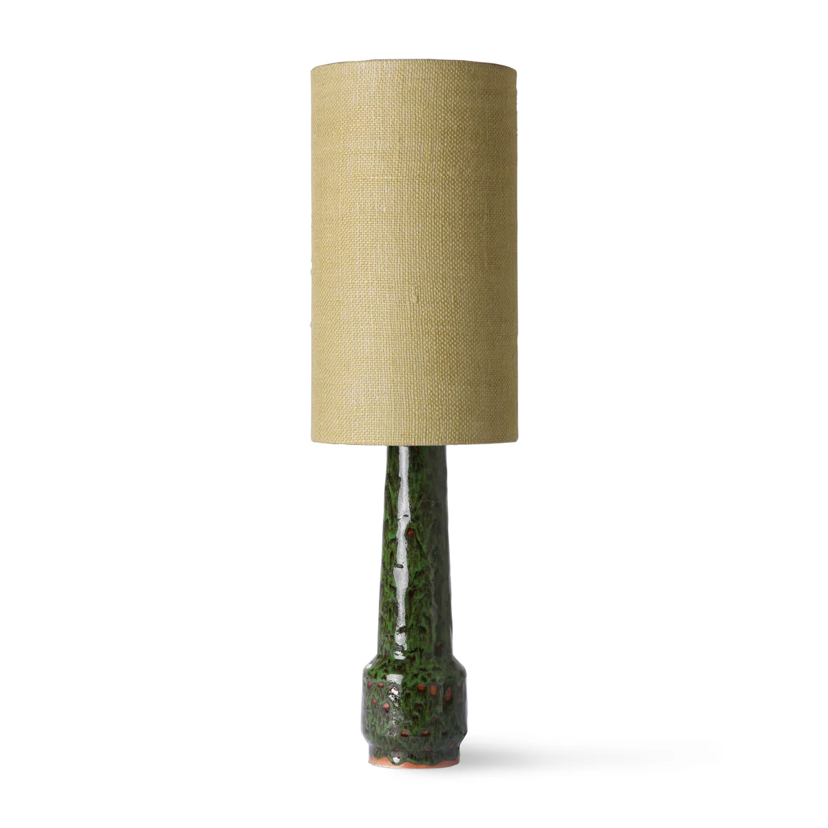 Jute Cylinder Lamp Shade Jade Green 22cm - Image 3