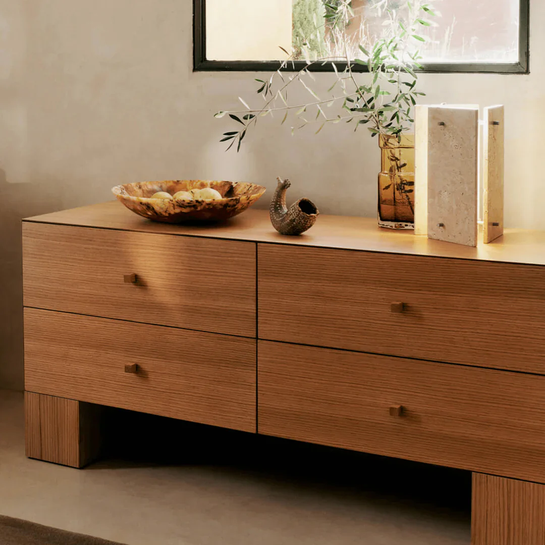 Kuben Drawers 2x2 - Natural Oak Veneer - Image 5
