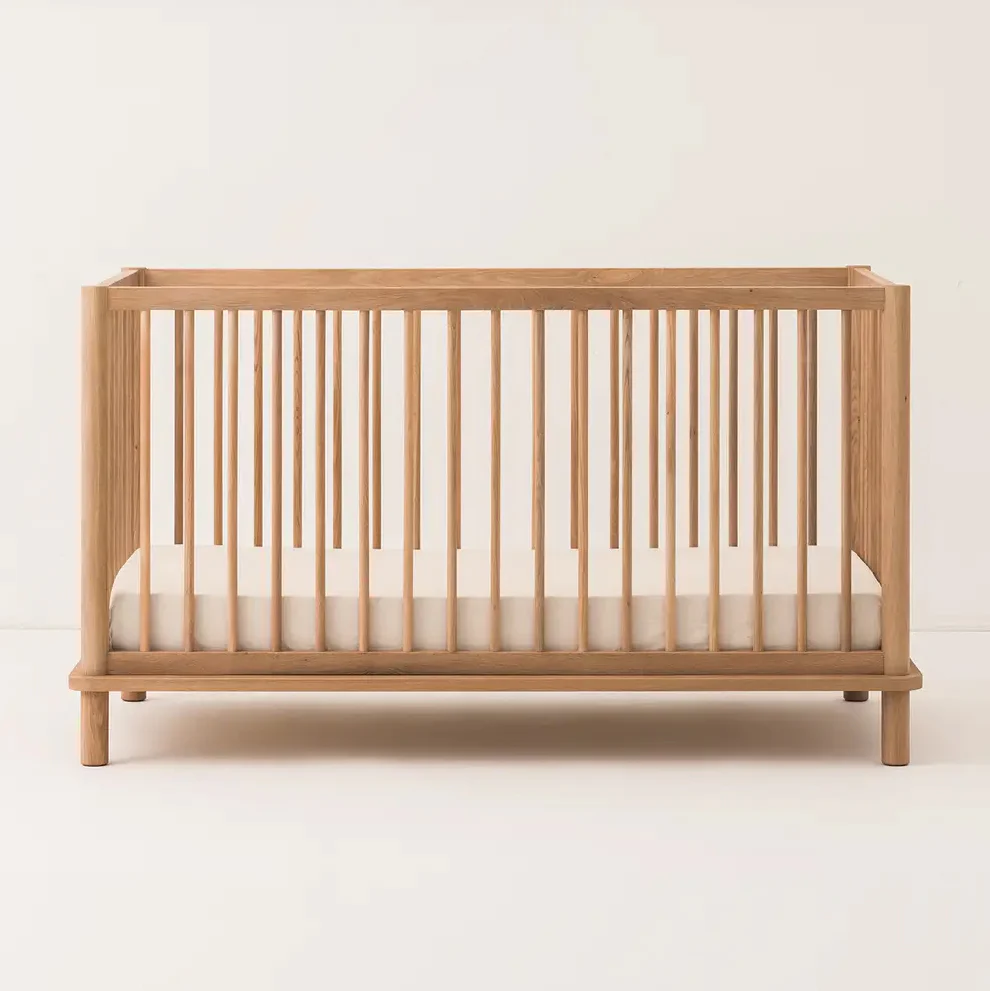 Latitude Evolving Solid Oak Crib