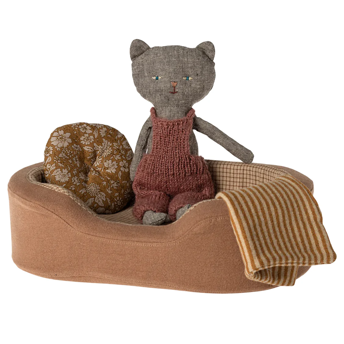 Maileg Cosy Basket - Small Brown - Image 2