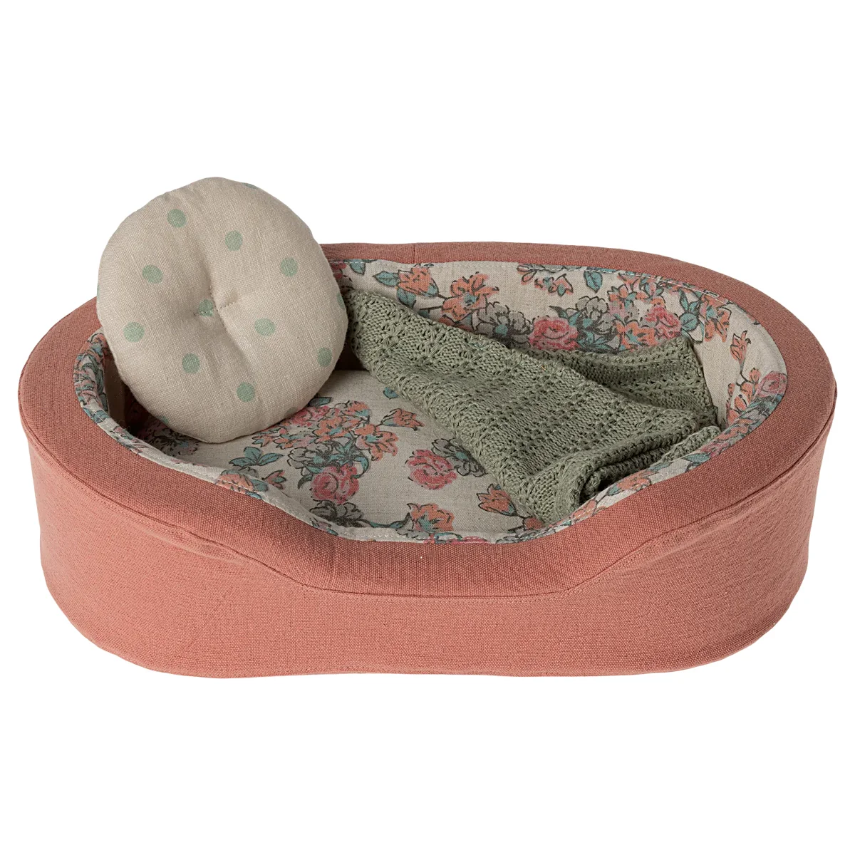 Maileg Cosy Basket - Small Coral