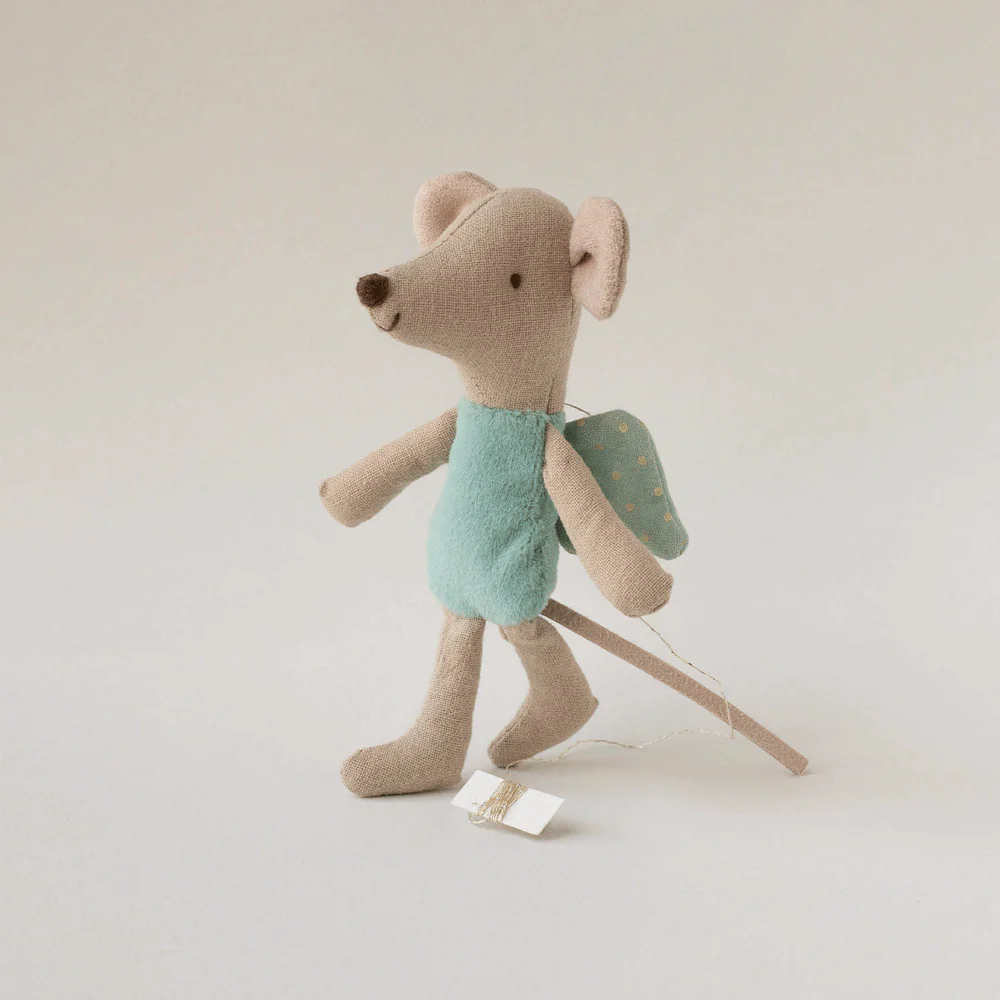 Maileg, Fairy mouse, Little - Mint - Image 3