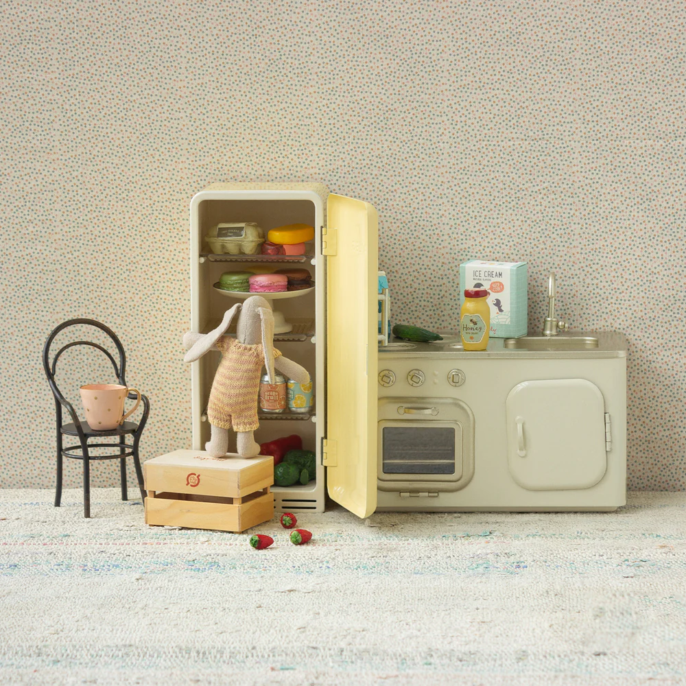 Miniature Fridge Yellow - Image 2