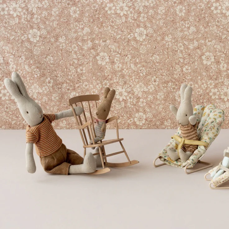 Maileg, Rocking Chair, Mini - Dark powder - Image 2