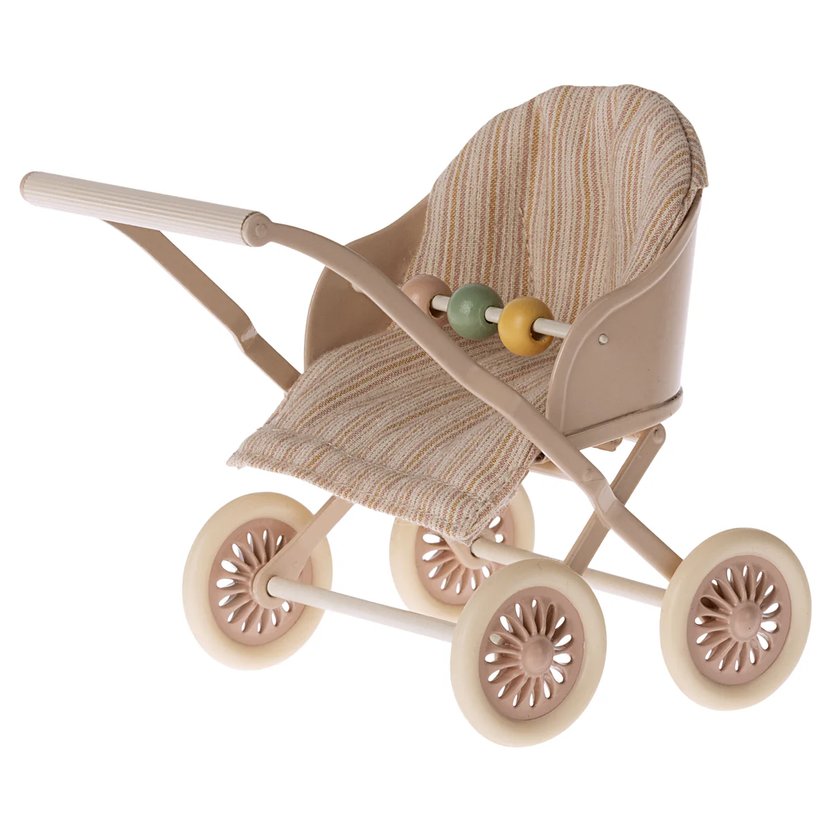 Maileg Stroller, Baby Mice - Rose - Image 4