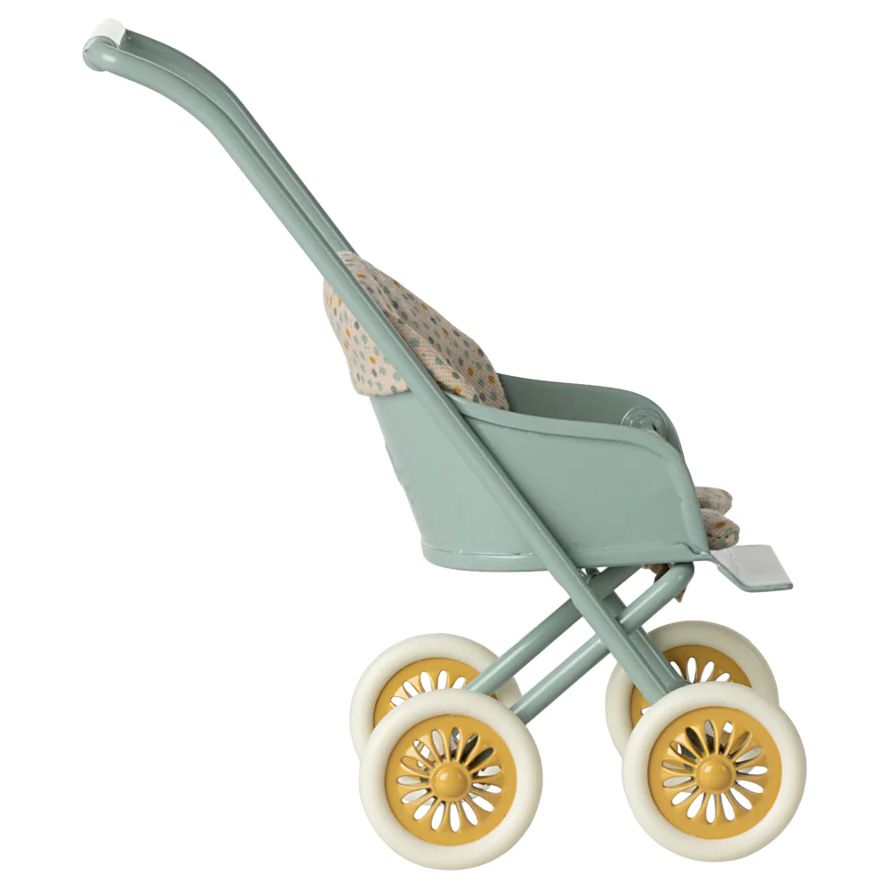 Pre-order Maileg Stroller, Micro Mint - Image 3