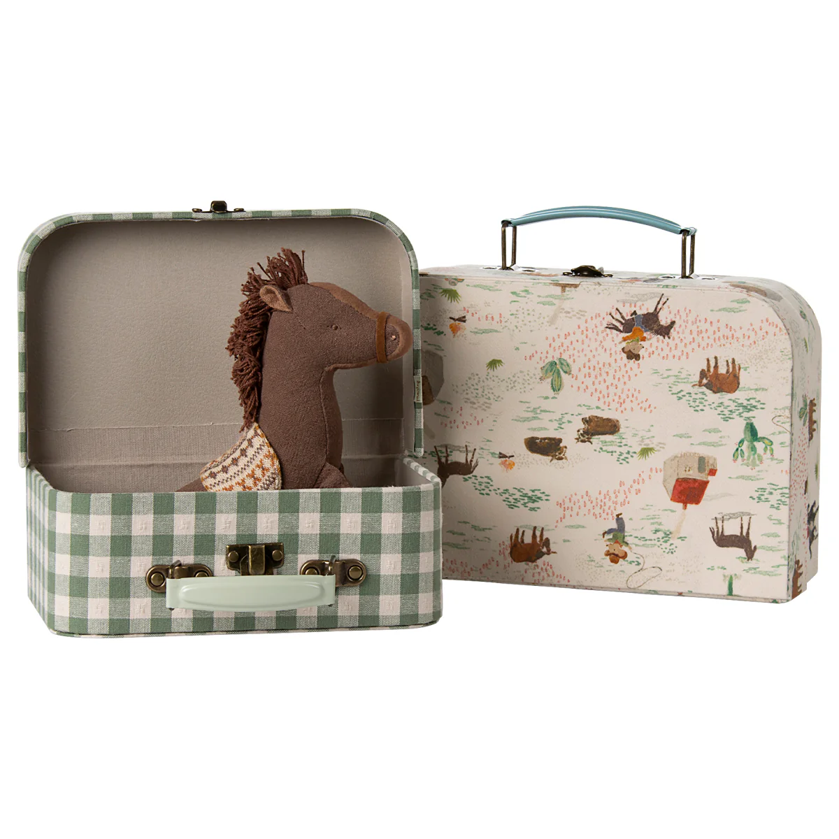 Pre-order Maileg Suitcase Set, 2 pcs - Pony Design - Image 2