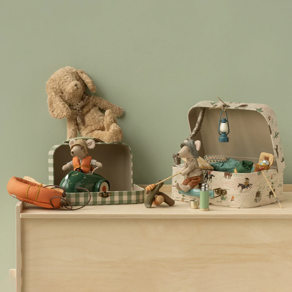 Pre-order Maileg Suitcase Set, 2 pcs - Pony Design - Image 3