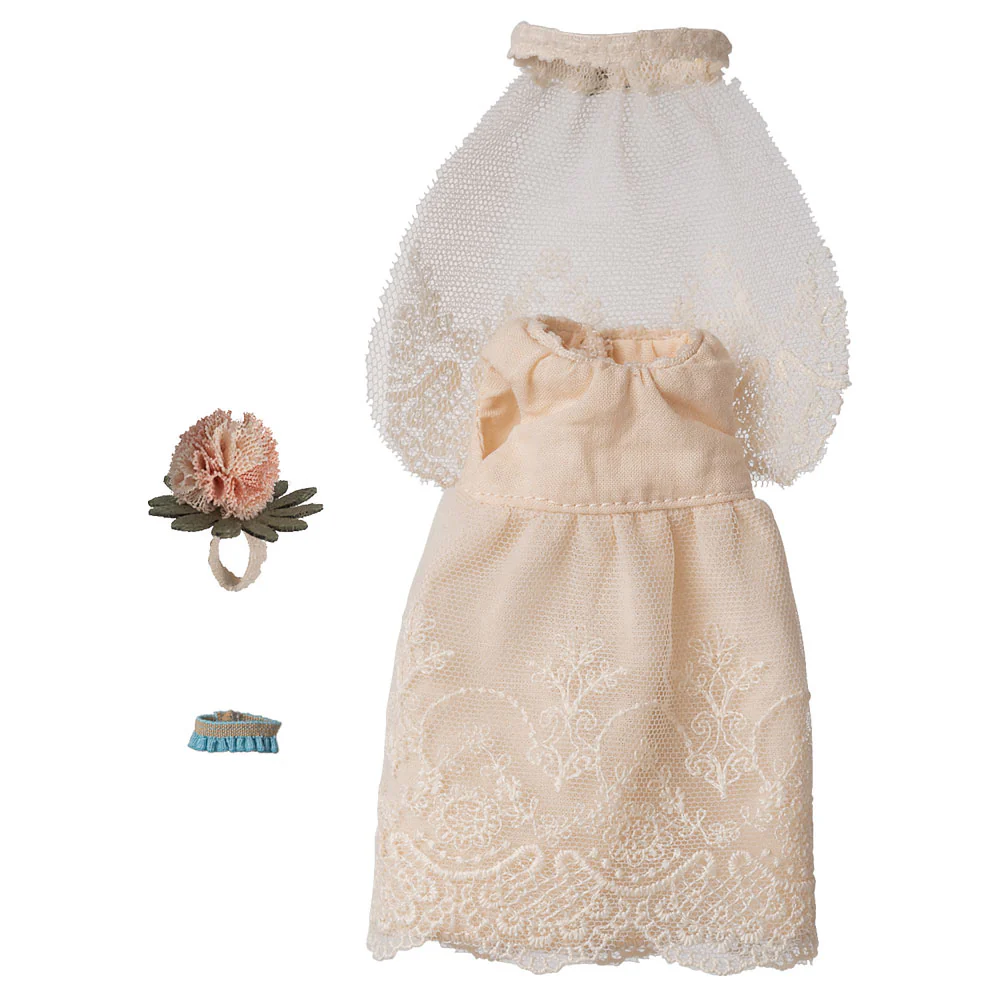 Pre-order Maileg Wedding Dress Mum Mouse
