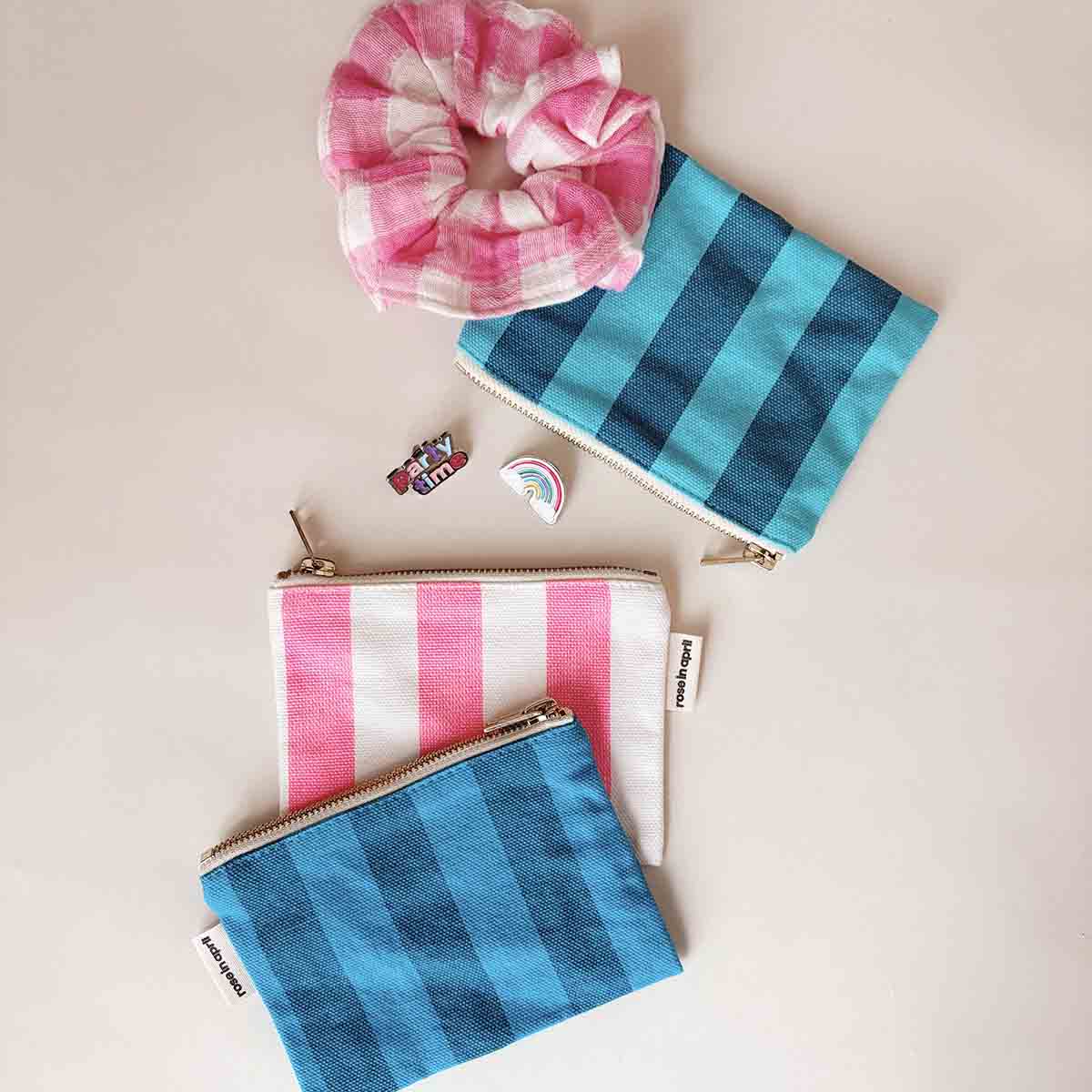 MARIE PURSE STRIPES NEON PINK - Image 4