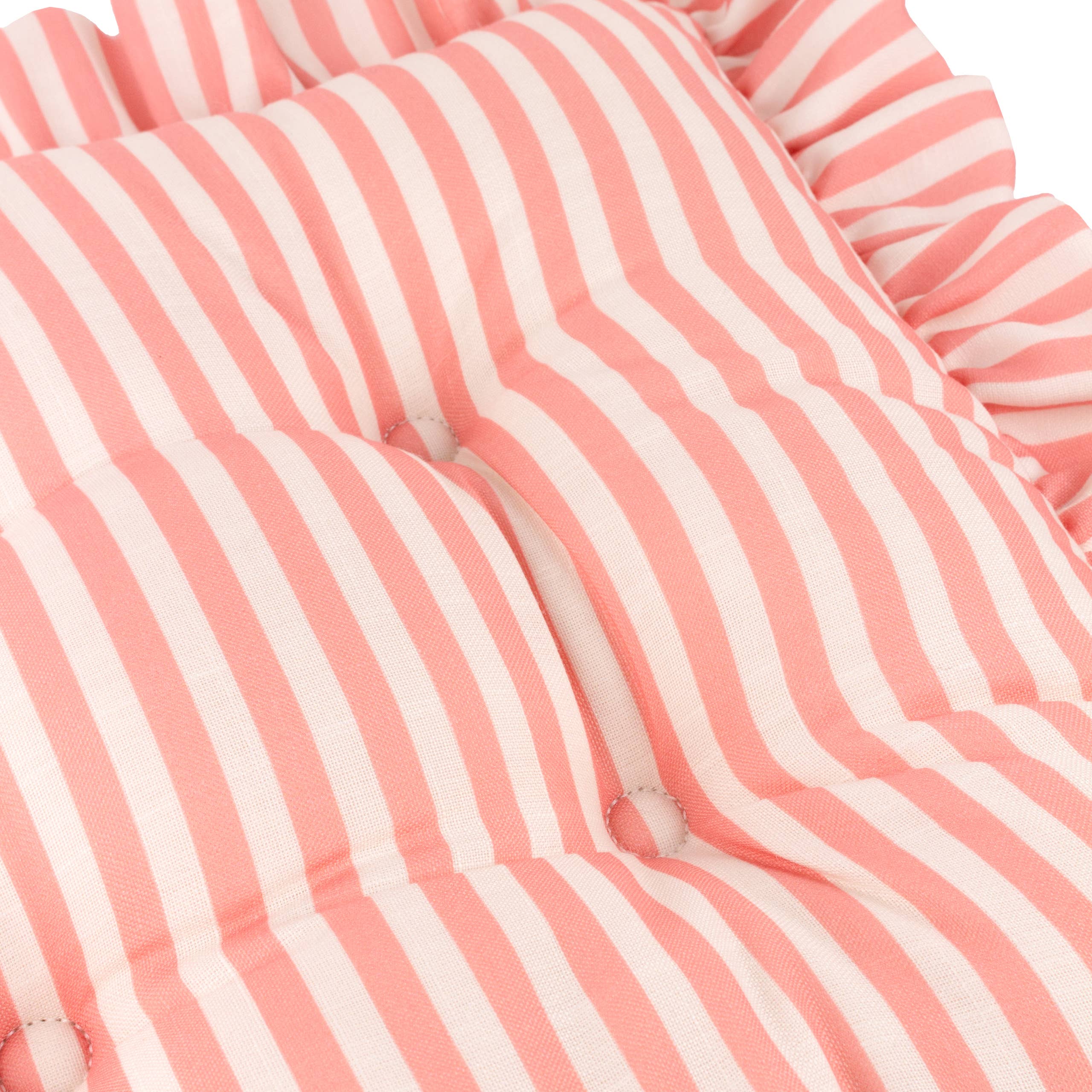 Millie Ruffle 2 Pack Indoor/Outdoor Seat Pads Pink: Pink / 40 x 40cm - Image 4