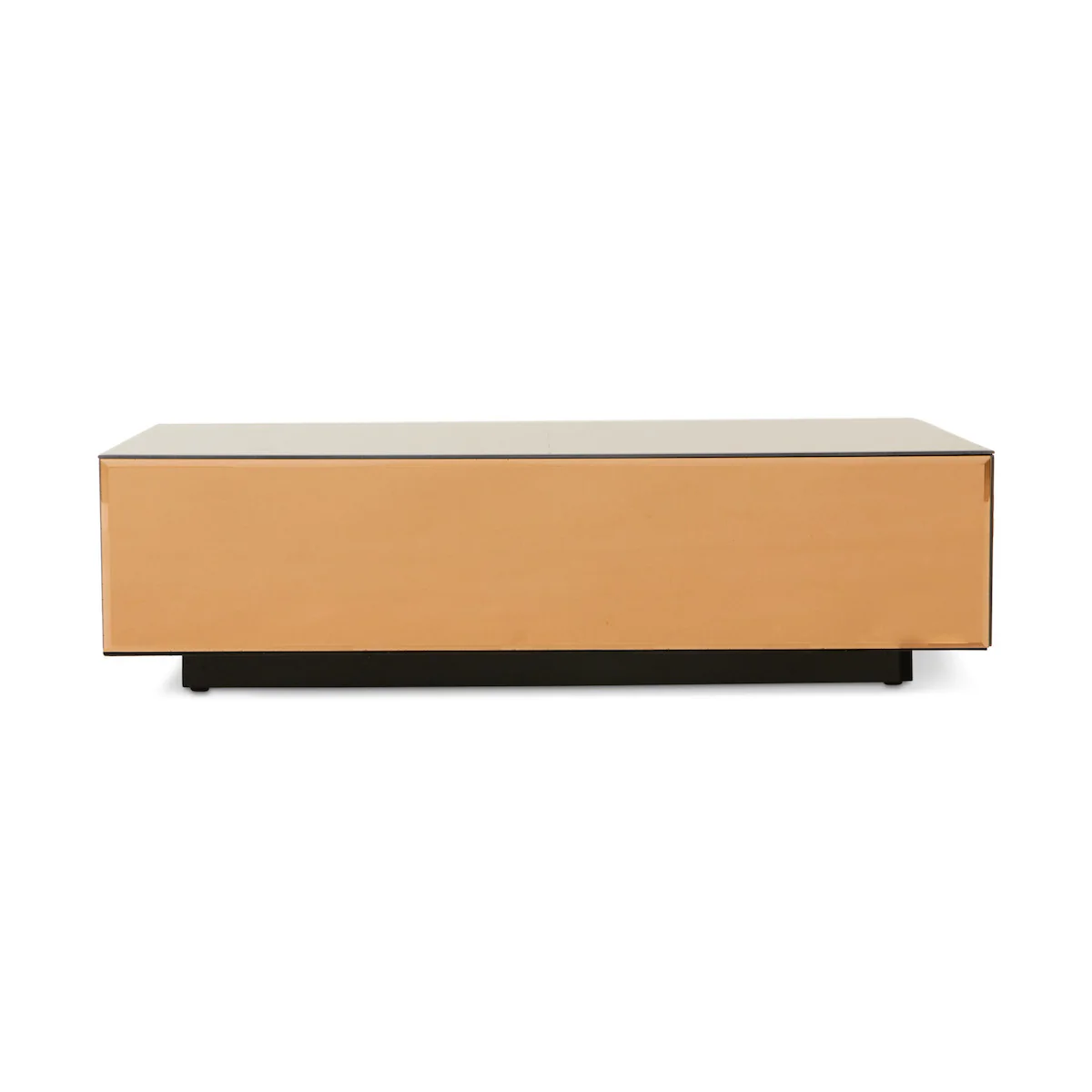 Mirror Block Coffee Table Smokey Brown, 90x90cm