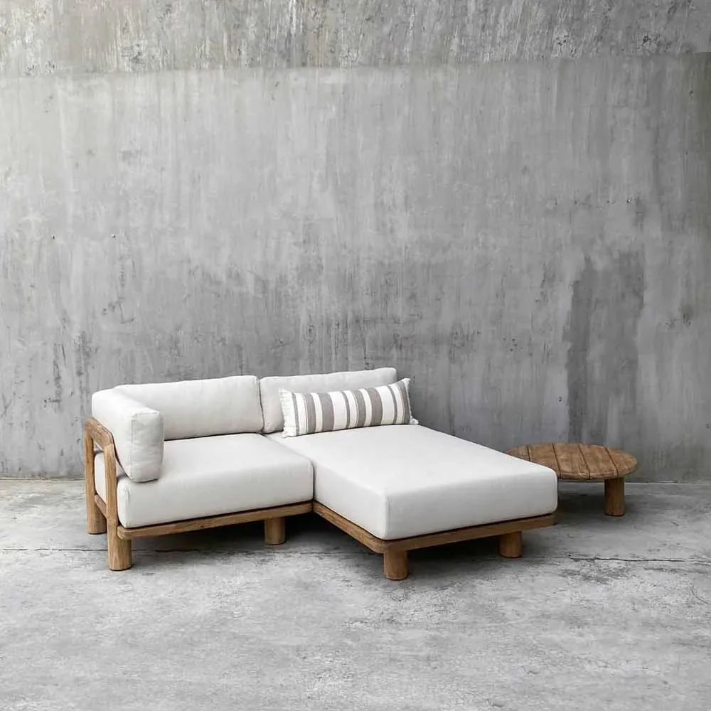 Module Corner, w/QDF Cushion, Teak, 93x93xH40/60cm - Image 4