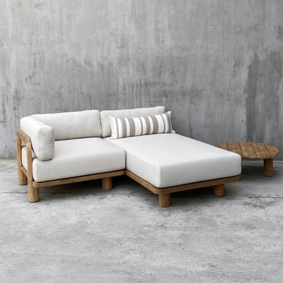 Recycled Teak Outdoor Module Sofa PRE ORDER